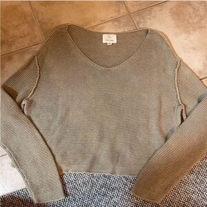 Knitted Vneck Sweater